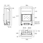 Recuperador de Calor a Lenha G 350 (Porta Guilhotina) - Rocal
